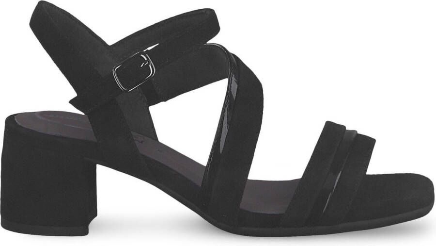 Tamaris Comfort Sandalen met hak zwart Imitatielee Dames - Foto 5