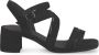 Tamaris Comfort Sandalen met hak zwart Imitatielee Dames - Thumbnail 5