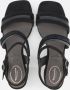 Tamaris Comfort Sandalen met hak zwart Imitatielee Dames - Thumbnail 9