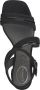 Tamaris Comfort Sandalen met hak zwart Imitatielee Dames - Thumbnail 8