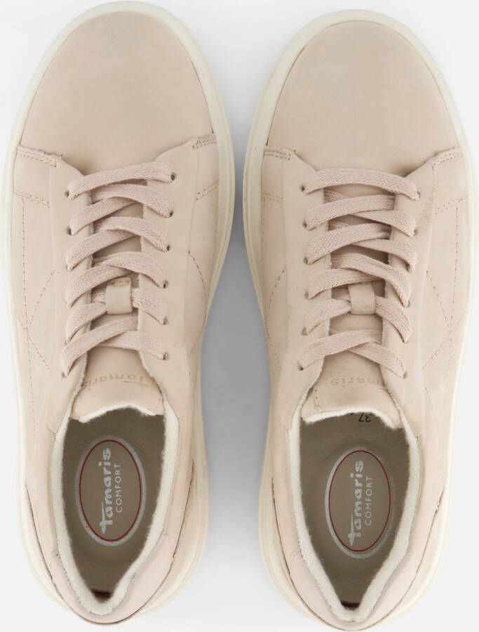 Tamaris Comfort Sneakers beige Leer Dames