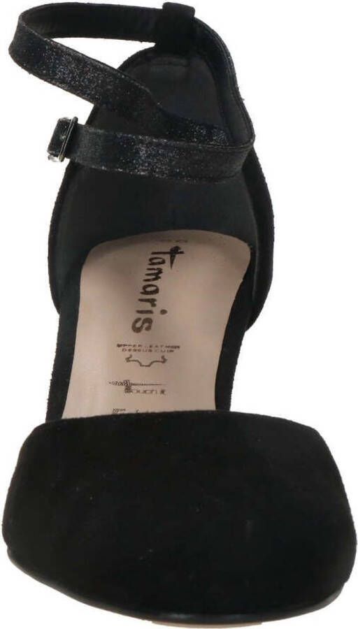 Tamaris Stijlvolle Suède Hoge Hak Sandalen Black Dames - Foto 3