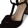 Tamaris Stijlvolle Zwarte Leren Hoge Hak Sandalen Black Dames - Thumbnail 5