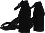 Tamaris Stijlvolle zwarte leren hoge hak sandalen Black Dames - Thumbnail 8