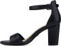 Tamaris Zwarte Leren Hoge Hak Sandalen Black Dames - Thumbnail 31