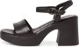 Tamaris Leren hoge hak sandalen Black Dames - Thumbnail 27