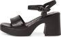 Tamaris Leren hoge hak sandalen Black Dames - Thumbnail 10