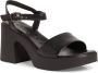 Tamaris Leren hoge hak sandalen Black Dames - Thumbnail 7