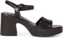 Tamaris Leren hoge hak sandalen Black Dames - Thumbnail 26