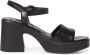 Tamaris Leren hoge hak sandalen Black Dames - Thumbnail 9