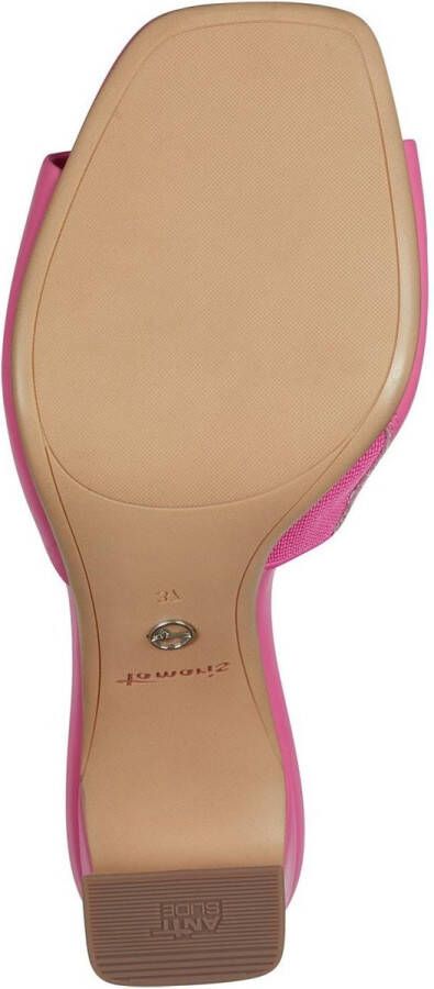 Tamaris Stijlvolle Witte Hakken Mules White Dames