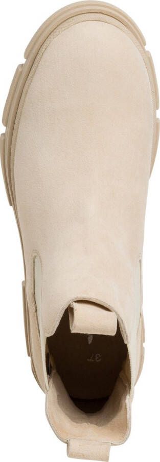 Tamaris Enkellaarsjes beige Leer Dames