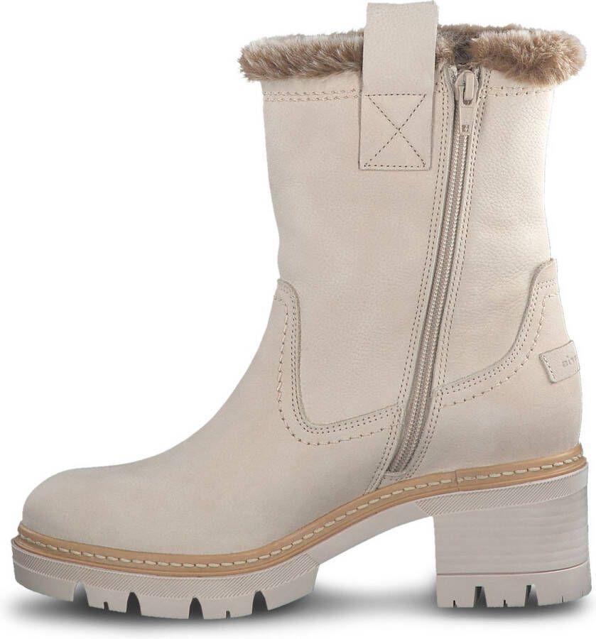 Tamaris Enkellaarsjes beige Leer Dames