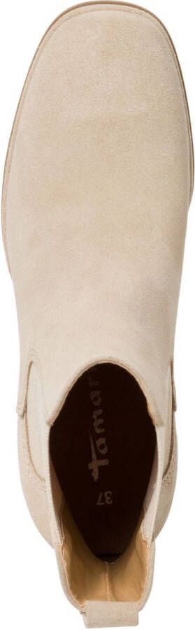 Tamaris Enkellaarsjes beige Leer Dames