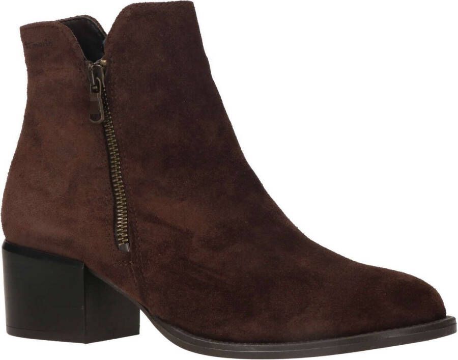 Tamaris Enkellaarsjes Hak Enkellaarsjes Hak donkerbruin - Foto 5