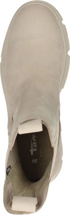 Tamaris Trendy Beige Leren Chelsea Laars Beige Dames - Foto 8