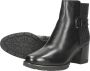 Tamaris Elegante Zwarte Leren Enkellaars met 6 5 cm Hak Black Dames - Thumbnail 7