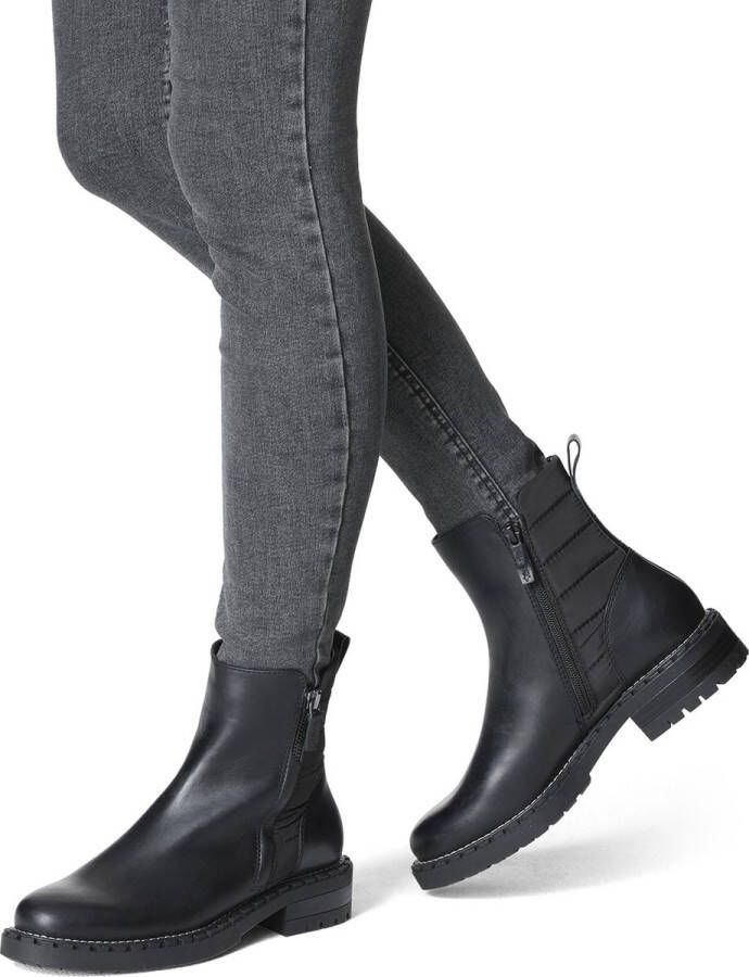 Tamaris enkellaarsjes 1-25365-41 normaal, zwart mat, 39 EU