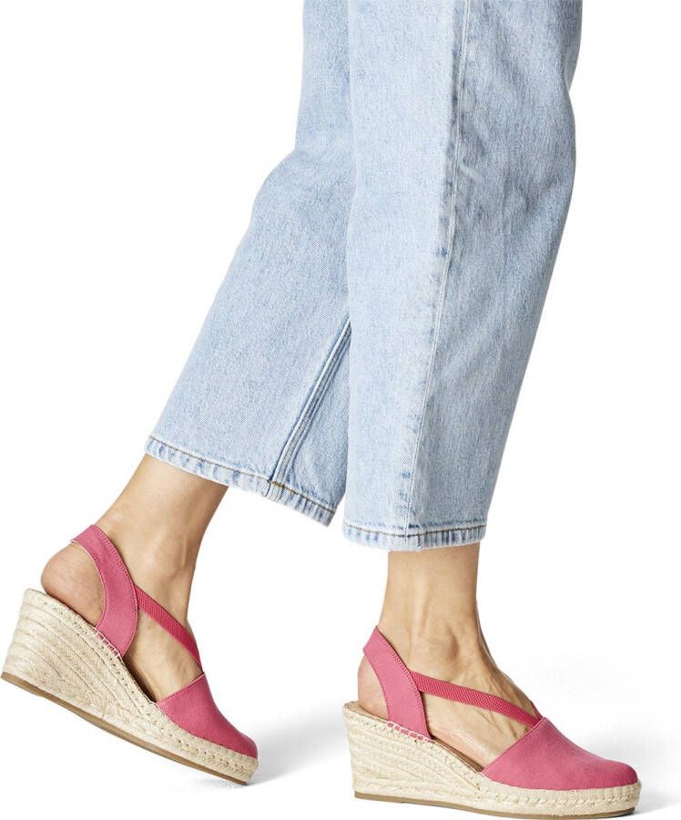 Tamaris Stijlvolle roze espadrilles met 7 cm hak Pink Dames - Foto 4