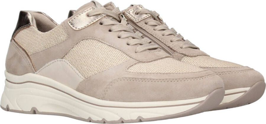 Tamaris Glam Com Sneakers beige Imitatieleer Dames