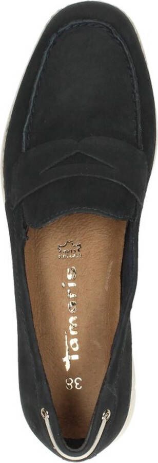 Tamaris Instappers blauw Leer 131308 Dames