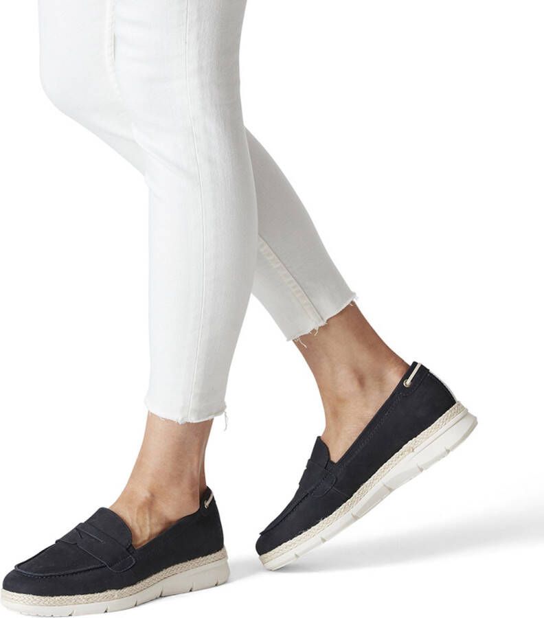 Tamaris Instappers blauw Leer 131308 Dames