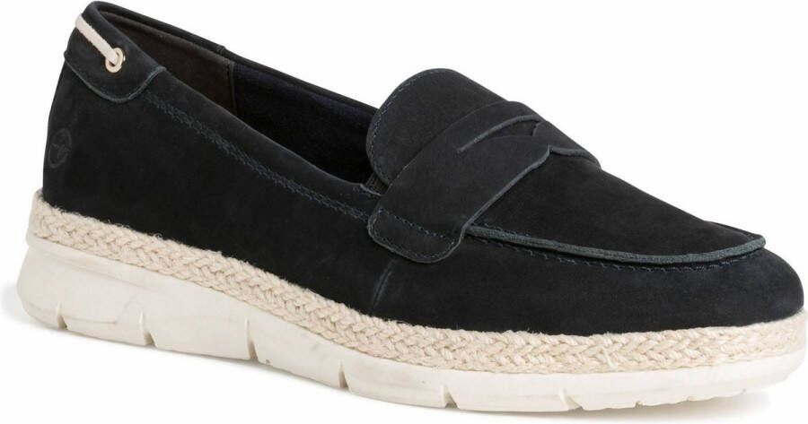 Tamaris Instappers blauw Leer 131308 Dames