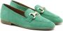 Tamaris Groene suède loafers met verharde hiel en gouden detail Green Dames - Thumbnail 10