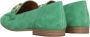 Tamaris Groene suède loafers met verharde hiel en gouden detail Green Dames - Thumbnail 10