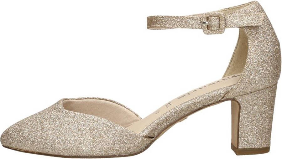 Tamaris Gouden Glitter Feest Sandalen Yellow Dames - Foto 15