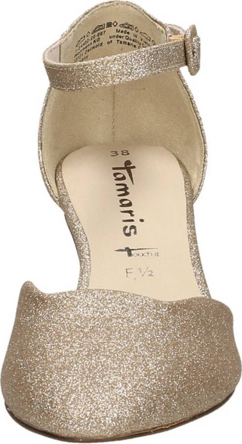 Tamaris Gouden Glitter Feest Sandalen Yellow Dames - Foto 18