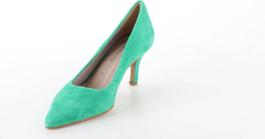 Tamaris Suède Groene Trendy Hakken Pumps Green Dames - Foto 11