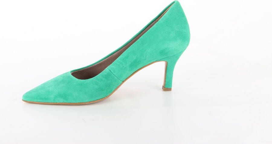 Tamaris Suède Groene Trendy Hakken Pumps Green Dames - Foto 12