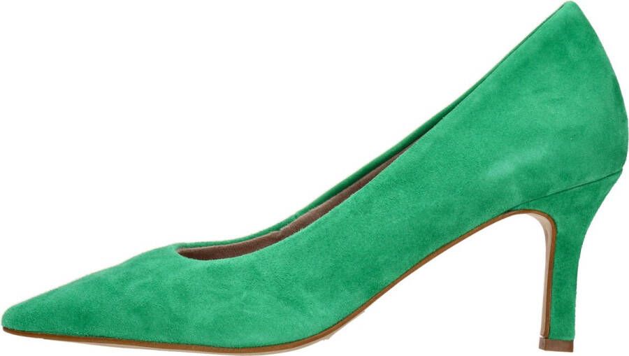 Tamaris Suède Groene Trendy Hakken Pumps Green Dames - Foto 10