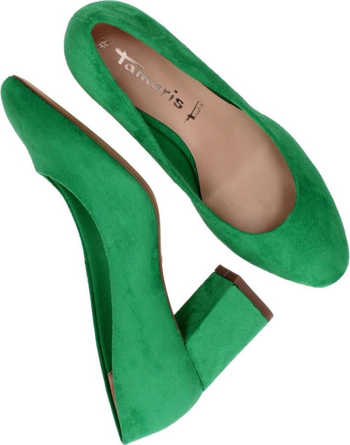 Tamaris Pumps groen Textiel Dames