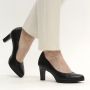 Tamaris Elegante zwarte leren pump met 7 cm hak Black Dames - Thumbnail 7