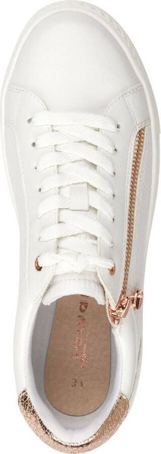 Tamaris Rosegold Sneakers wit Synthetisch Dames