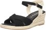 Tamaris Zwarte suède sandalette met 6 cm hak Multicolor Dames - Thumbnail 6