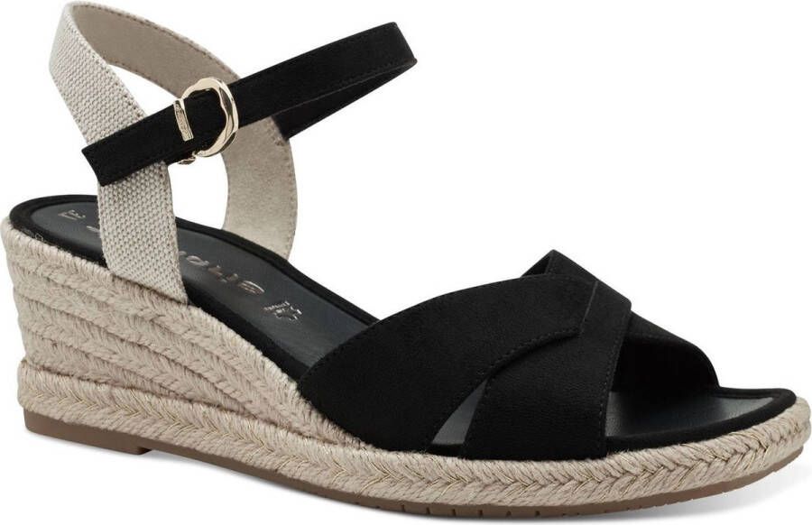 Tamaris Sandaal Vrouwen Zwart beige