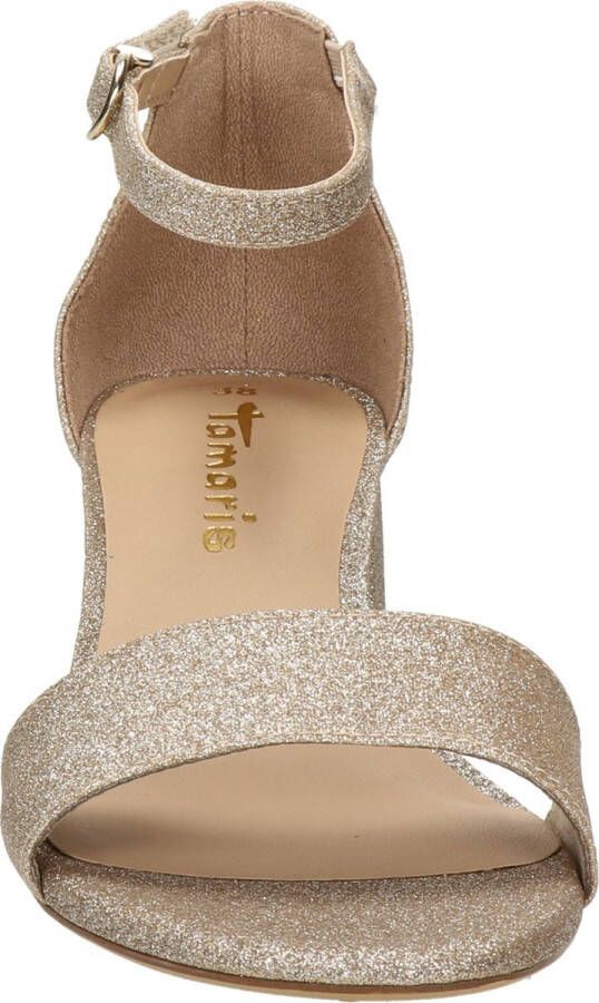 Tamaris Elegante Metallic Vegan Sandalette Yellow Dames - Foto 4