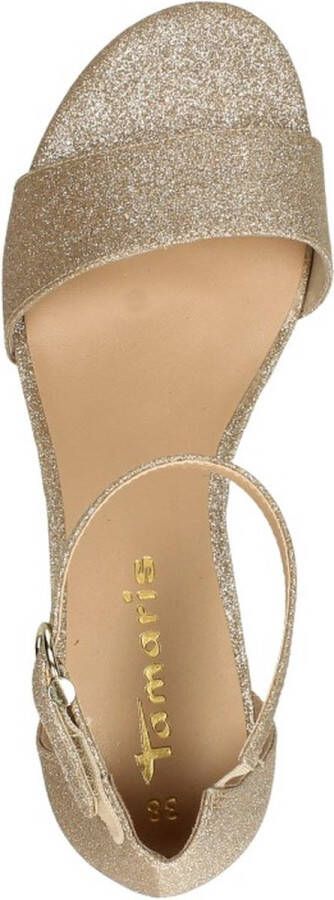 Tamaris Elegante Metallic Vegan Sandalette Yellow Dames - Foto 11