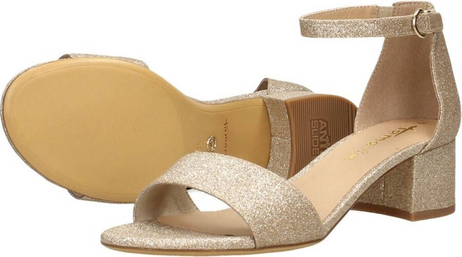 Tamaris Elegante Metallic Vegan Sandalette Yellow Dames - Foto 6