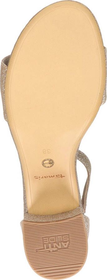 Tamaris Elegante Metallic Vegan Sandalette Yellow Dames - Foto 10