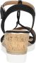 Tamaris Vegan Sleehak Sandalette met Geweven Bandje Black Dames - Thumbnail 10