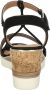 Tamaris Vegan Sleehak Sandalette met Geweven Bandje Black Dames - Thumbnail 12
