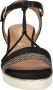 Tamaris Vegan Sleehak Sandalette met Geweven Bandje Black Dames - Thumbnail 4