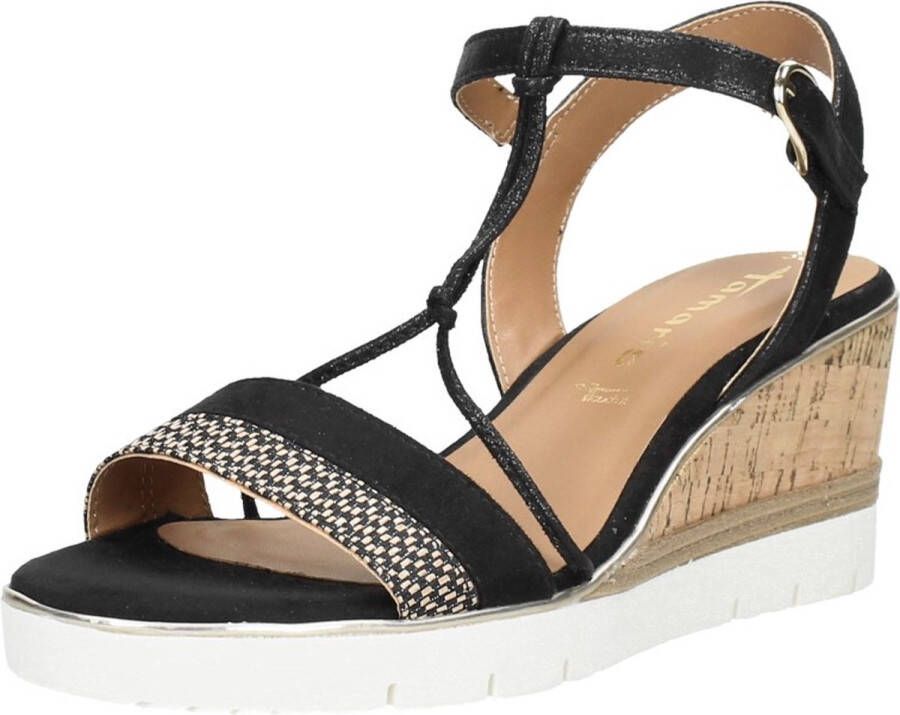 Tamaris Sandalen Hak Sandalen Hak Zwart