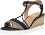 Tamaris Vegan Sleehak Sandalette met Geweven Bandje Black Dames - Thumbnail 6