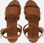 Tamaris Bruine leren sandaal met 7 cm hak Brown Dames - Thumbnail 10