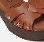 Tamaris Bruine leren sandaal met 7 cm hak Brown Dames - Thumbnail 9
